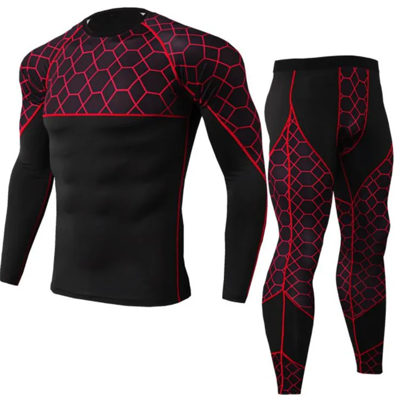 Комплект спортивного нижнего белья для мужчин S/M/L/XL/XXL/XXXL|Рубашки и топы| |