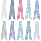 2021 модный элегантный женский шарф с принтом в стиле ретро, Женский декоративный ленточный шарф, маленькие длинные узкие шарфы