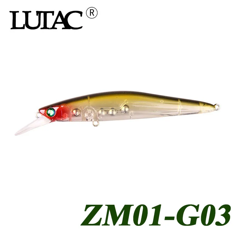 

80 мм, 10,5 г, Высококачественная приманка в виде гольяна LUTAC, жесткая Джеркбейт, 5 цветов, искусственная приманка для рыбалки на открытом воздух...