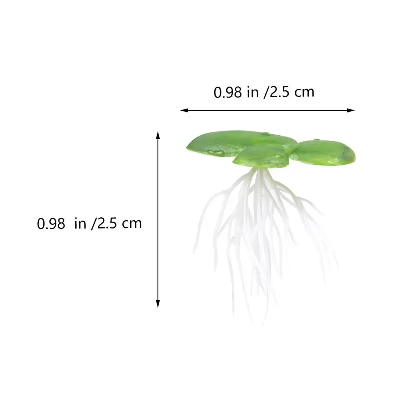

36PCS Simulated Duckweed Plant Decor Plastic Rooted Water Plant