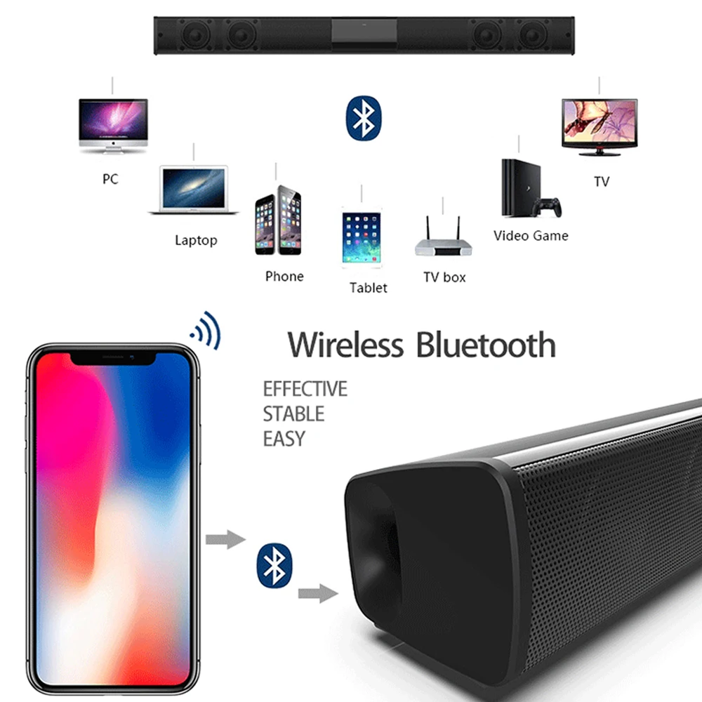 Bluetooth Колонка CYBORIS TWS с поддержкой 4 2 FM AUX RCA|earphone in ear|stereo earphoneearphone microphone |