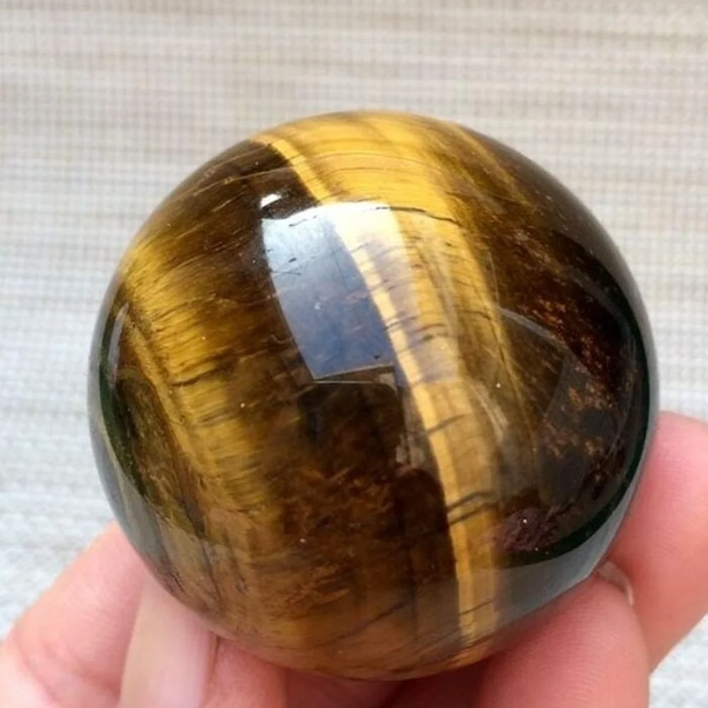 

Хрустальный шар из тигрового глаза, 150 г, 45 мм