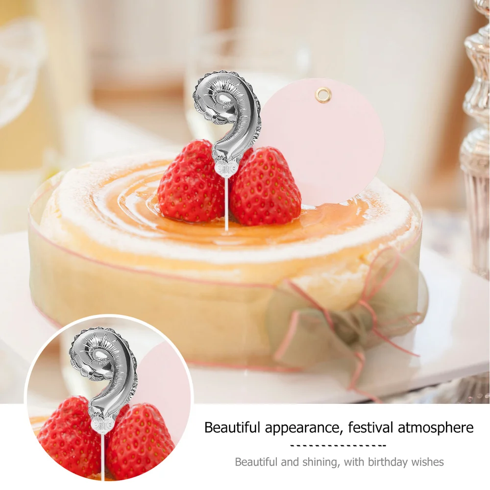 1 комплект 10 шт. воздушные шары с цифрами мини фольги торт фруктовый десерт