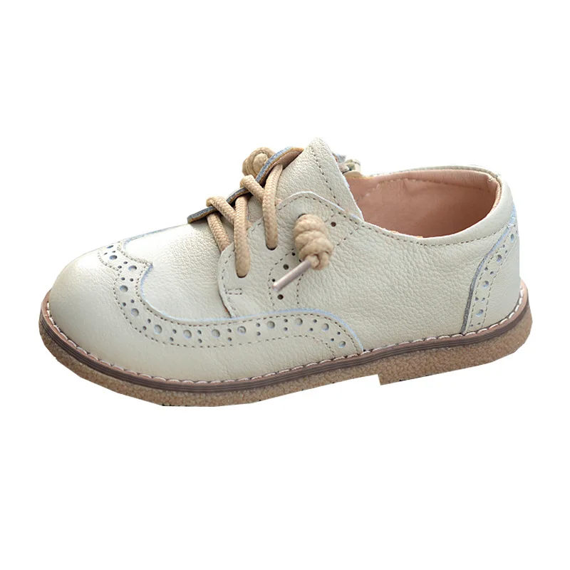 Детская повседневная обувь из натуральной кожи Новинка осени 2019 Тонкие туфли в