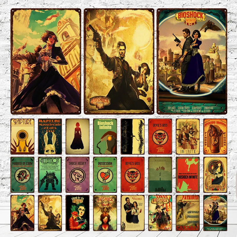 Игра для стрельбы BioShock infinite высокое качество фотоплакат настенный Декор дома