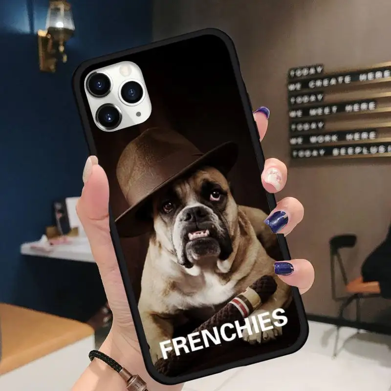 

cute Bulldog animal Phone Case for iPhone 11 12 pro XS MAX 8 7 6 6S Plus X 5S SE 2020 XR Soft silicone