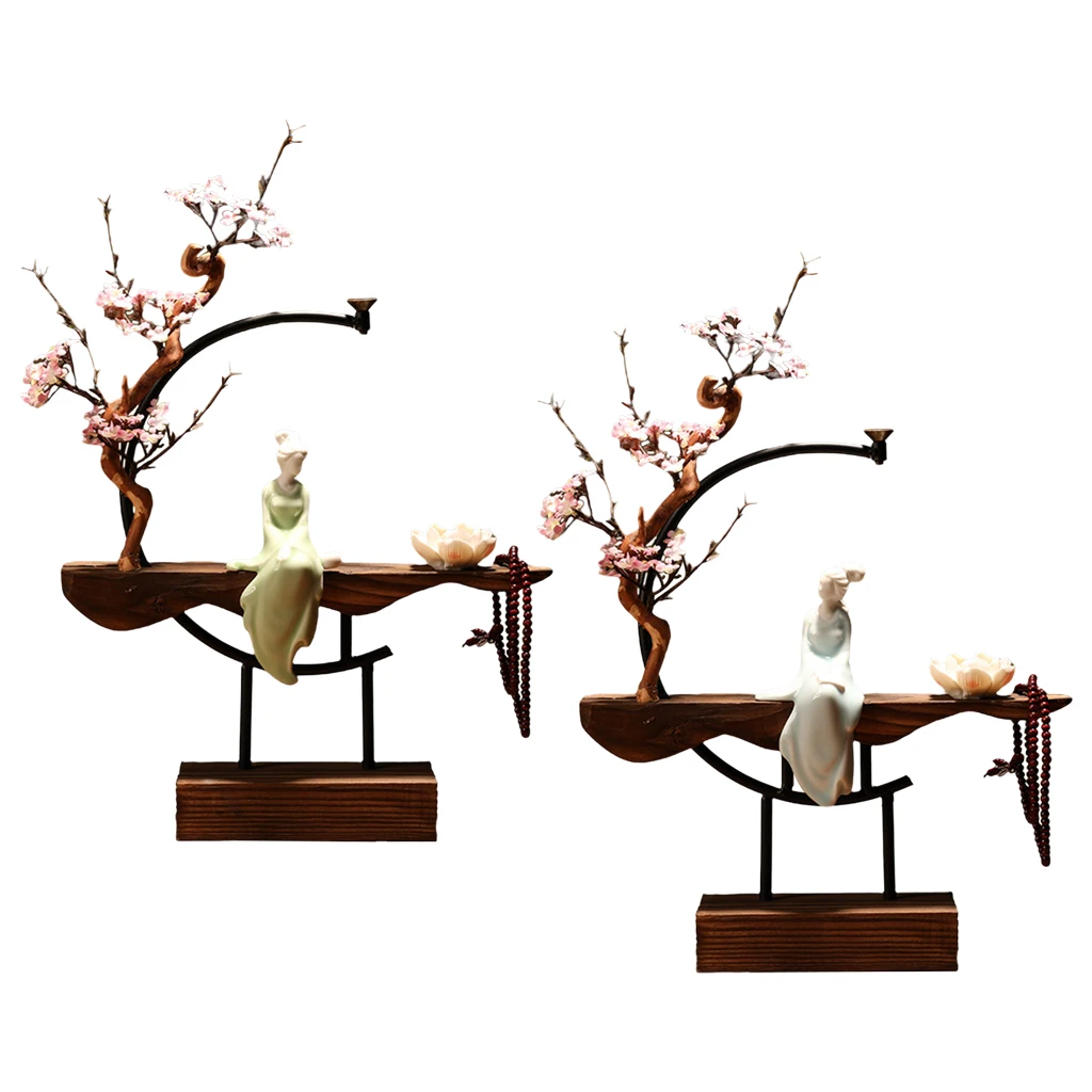 

Waterfall Backflow Incense Burner Ladies Incense Stick Holder Buddha Home Decoration Ceramic Burner Handmade Flower Censer