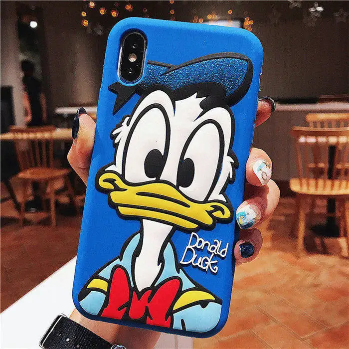 Силиконовый чехол для телефона для iphone X, XS, XR, X, s, Max, Дональд, чехол для iphone 6, 6s Plus, 7, ipone, 8 Plus, Маргаритка, резиновый чехол - Цвет: Glitter Donald