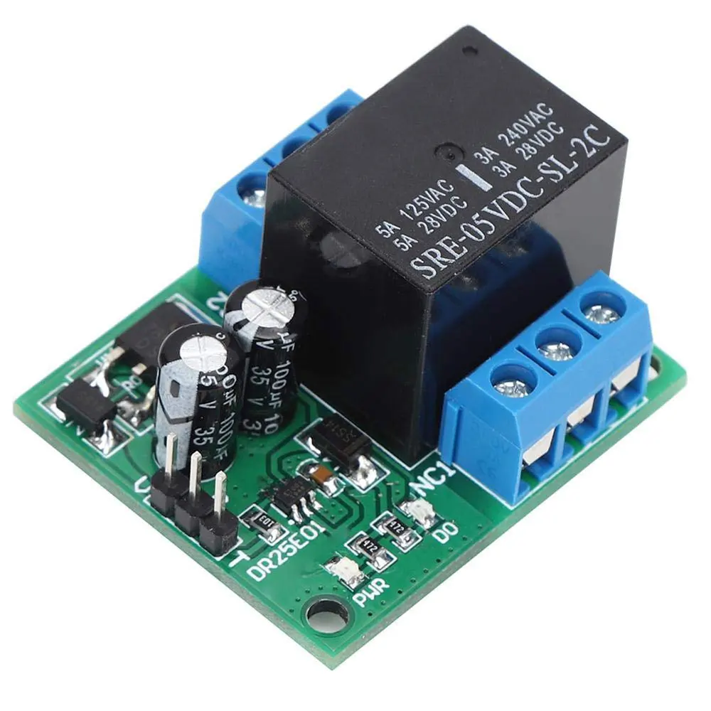 DC5V/6-24V Relay Module Self-Locking DPDT Relay Module Double Pole Double Throw Bistable Relay Switch Board for Arduino