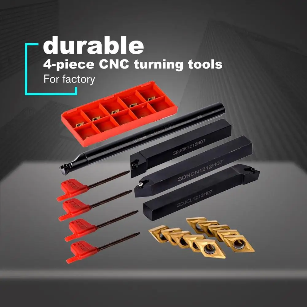 

Lathe Turning Tool Machine Tool Sets Carbide Insert Blades Lathe Turning Tool Holder Set Holder Lathe Tool Cutter Long Service