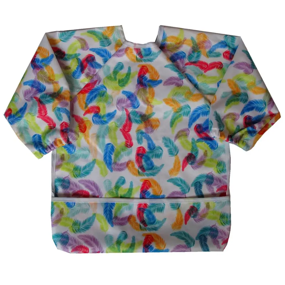 Детские нагрудники JUTESK/фартук/рубашка с длинными рукавами и карманом для детей 1-3