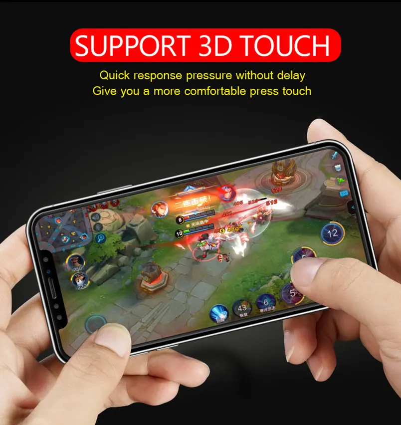 Защитная пленка для экрана из закаленного стекла 9H iPhone 11 Pro Max Xs XR X 7 8 10 4 6 5 5c SE 6s plus