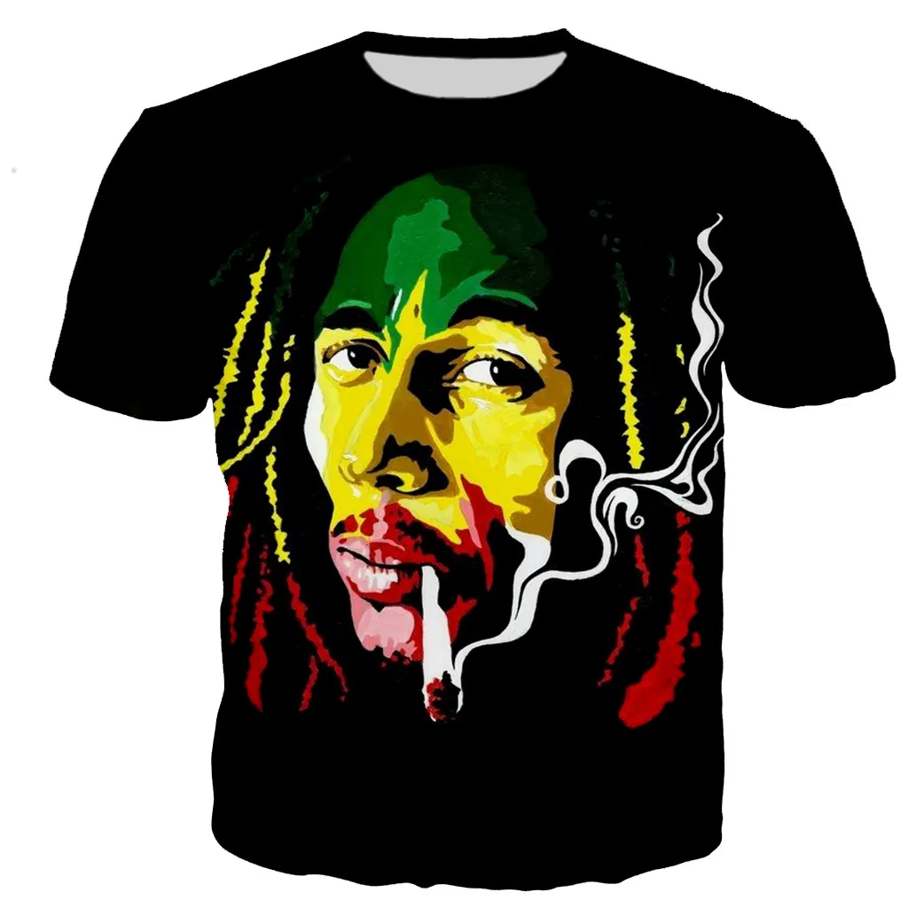 

Bob Marley Reggae T Shirts Men/women 3D Bob Marley Printed T-shirt Casual Harajuku Style Shirts Streetwear Plus Size Tops