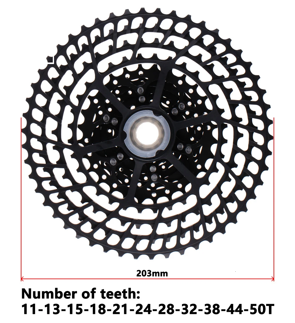 Солнечный велосипед кассета 11 12 скоростей MTB велосипед freewheel 11-50 T/11-52 T Сверхлегкий 360 г CNC Freewheel MTB части для HG
