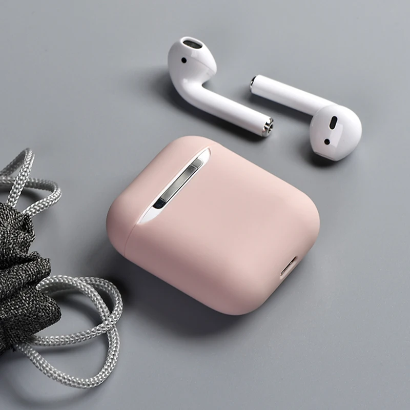 Чехол из ТПУ и силикона с Bluetooth Беспроводной наушники чехол для защитный AirPods кожи