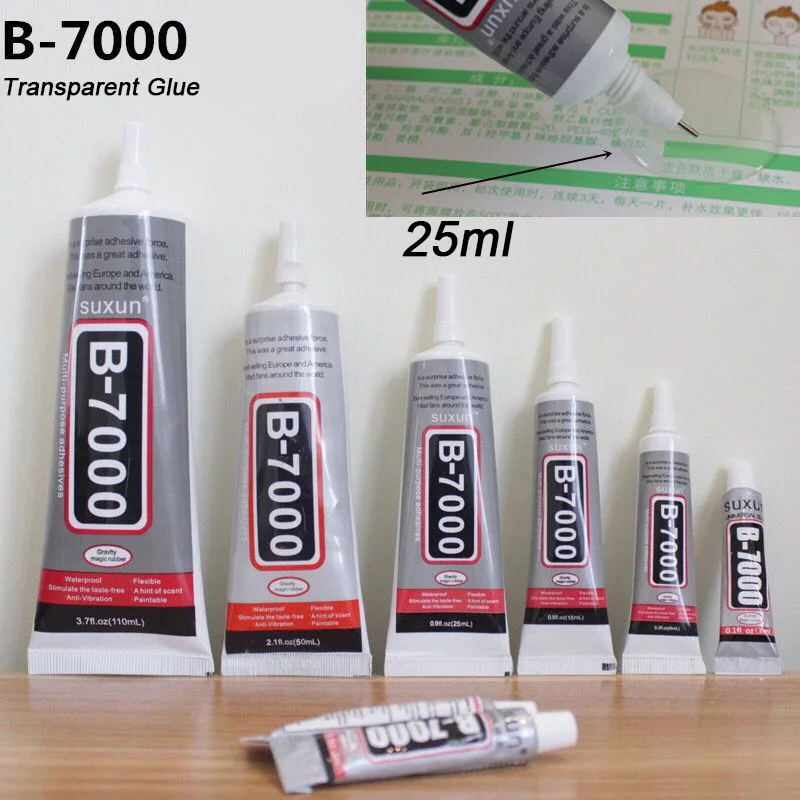 25ML B7000 клей для мобильного телефона, сенсорный экран, суперклей, B-7000, клей для телефона, стекло, клей для ремонта, алмазная бижутерия, сделай сам, клей - Цвет: 25ML