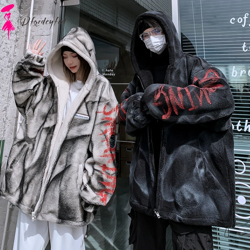 

2021 куртка в стиле хип-хоп, уличная одежда, мужская ветровка, зимняя куртка с подкладкой, мужское и Женское пальто, теплая верхняя одежда, своб...