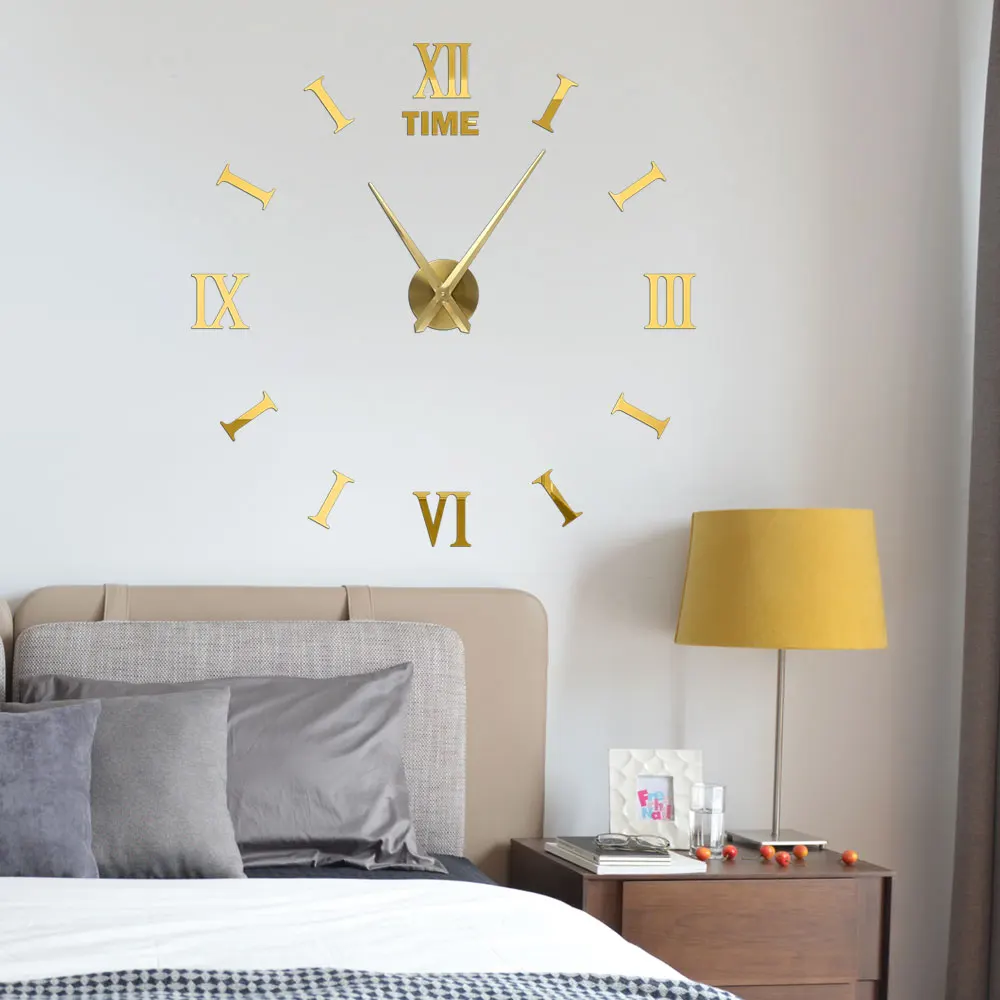 Большие настенные часы reloj de pared 3D сделай сам большие декоративные кухонные