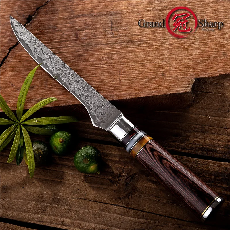 Кулинарный нож GRANDSHARP vg10 5 дюйма 67 слоев японские кухонные ножи шеф-повара из