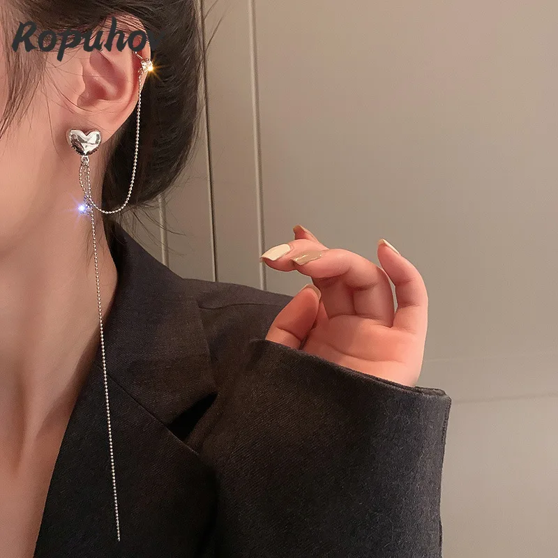 

Новинка 2021, женские серьги-кисточки Ropuhov из серебра 925 пробы с цирконом