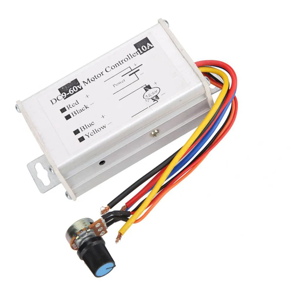 

Motor Speed Controller 10A 9-60V PWM DC Motor Driver Reversing Switch Speed Adjustable Reversible PWM Control Forward/Reverse