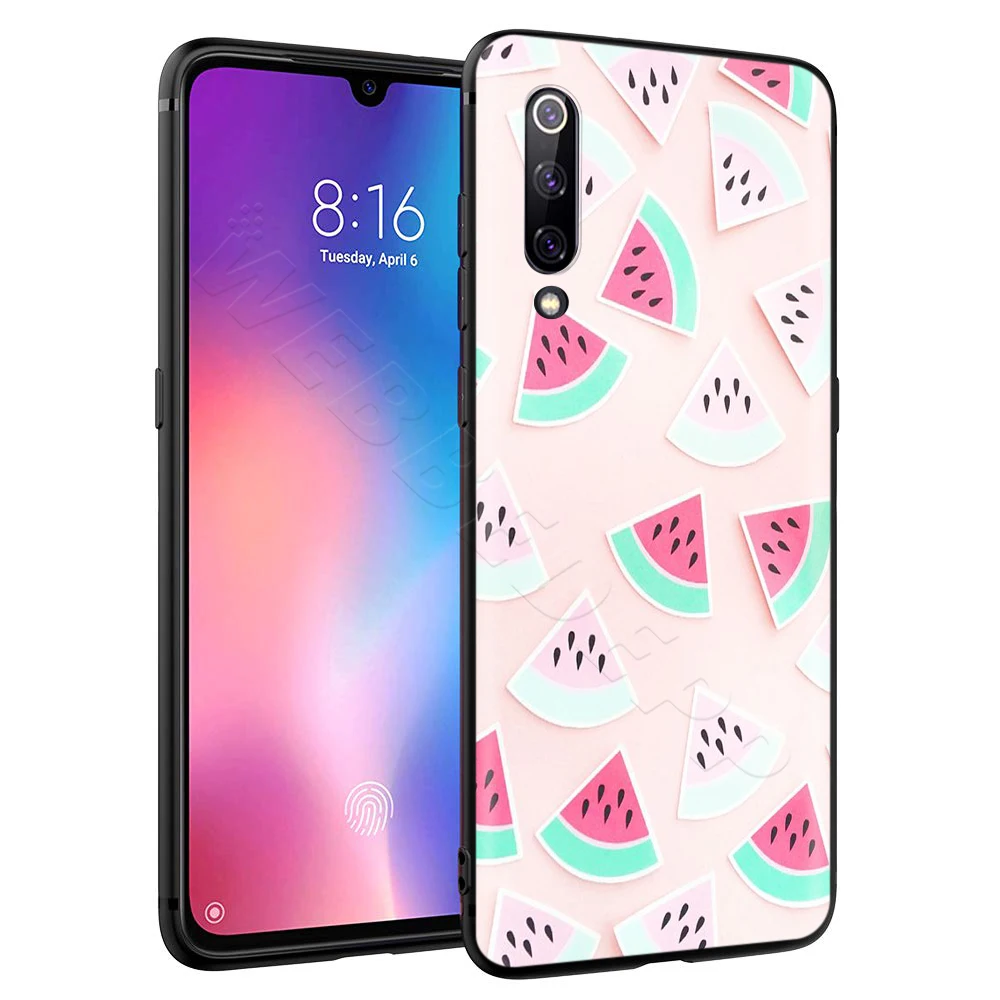 Webbedepp Летний чехол с ананасом арбузом бананом для Xiaomi MI 3 6 8 9 A1 A2 A3 8A 6X 9T CC9 CC9E Lite SE Pro
