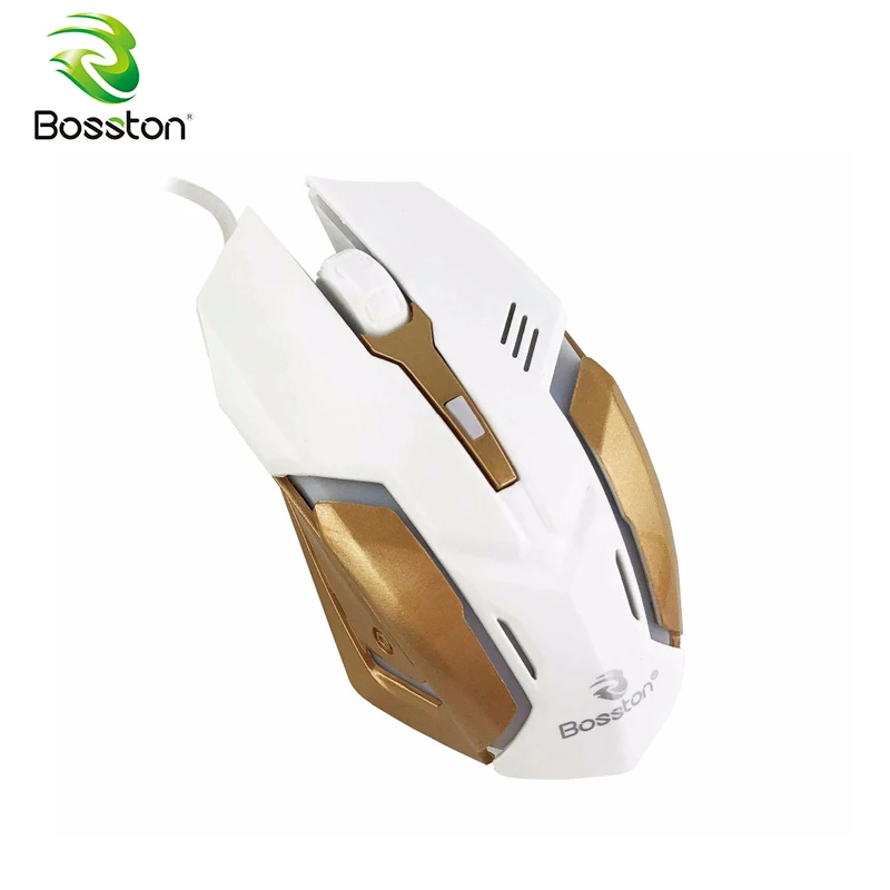 Bosston USB 1800 Точек на дюйм Оптическая Компьютерная мышь игровая Мышь с дыхательной
