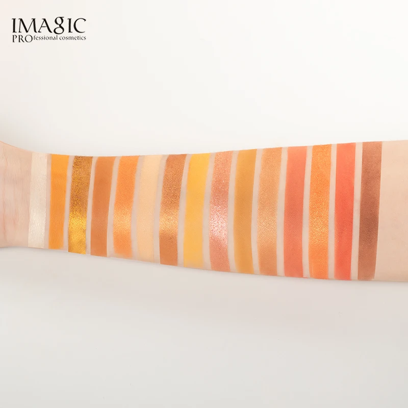 Тени для век imagic Palette Matte Shimmer 15 цветов Высокая пигментная блестящая пудра матовая палитра De Maquiagem для женской косметики