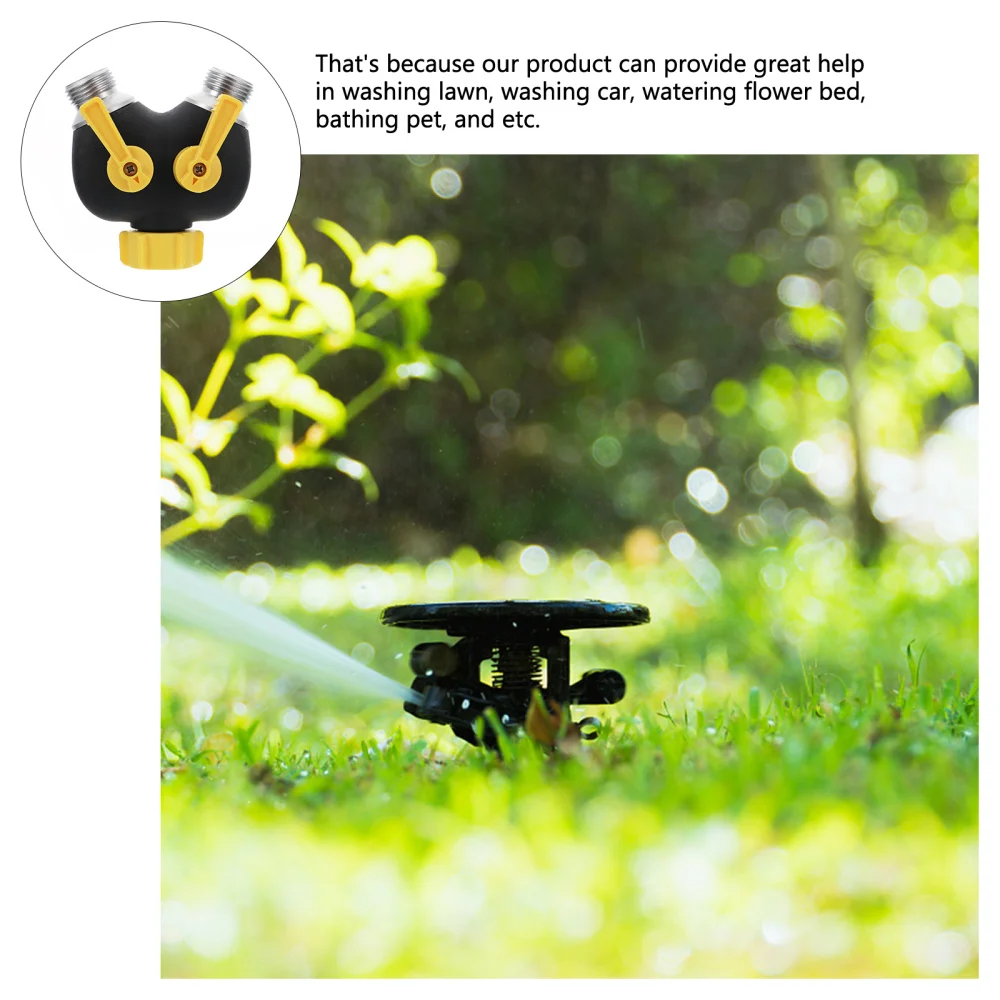 

1PC American Type Garden Two-way Sturdy Garden Stop