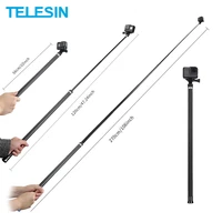 telesin 106 selfie stick carbon fiber extendable handheld monopod for gopro hero 10 9 8 7 6 5 gopro max osmo action insta360