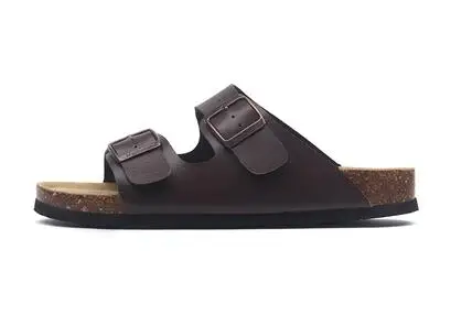FeiYiTu/Новинка; летние пляжные шлепанцы на пробковой подошве; повседневные сандалии-сабо с двойной пряжкой; женские шлепанцы без застежки; Размеры 35-45 - Цвет: 3