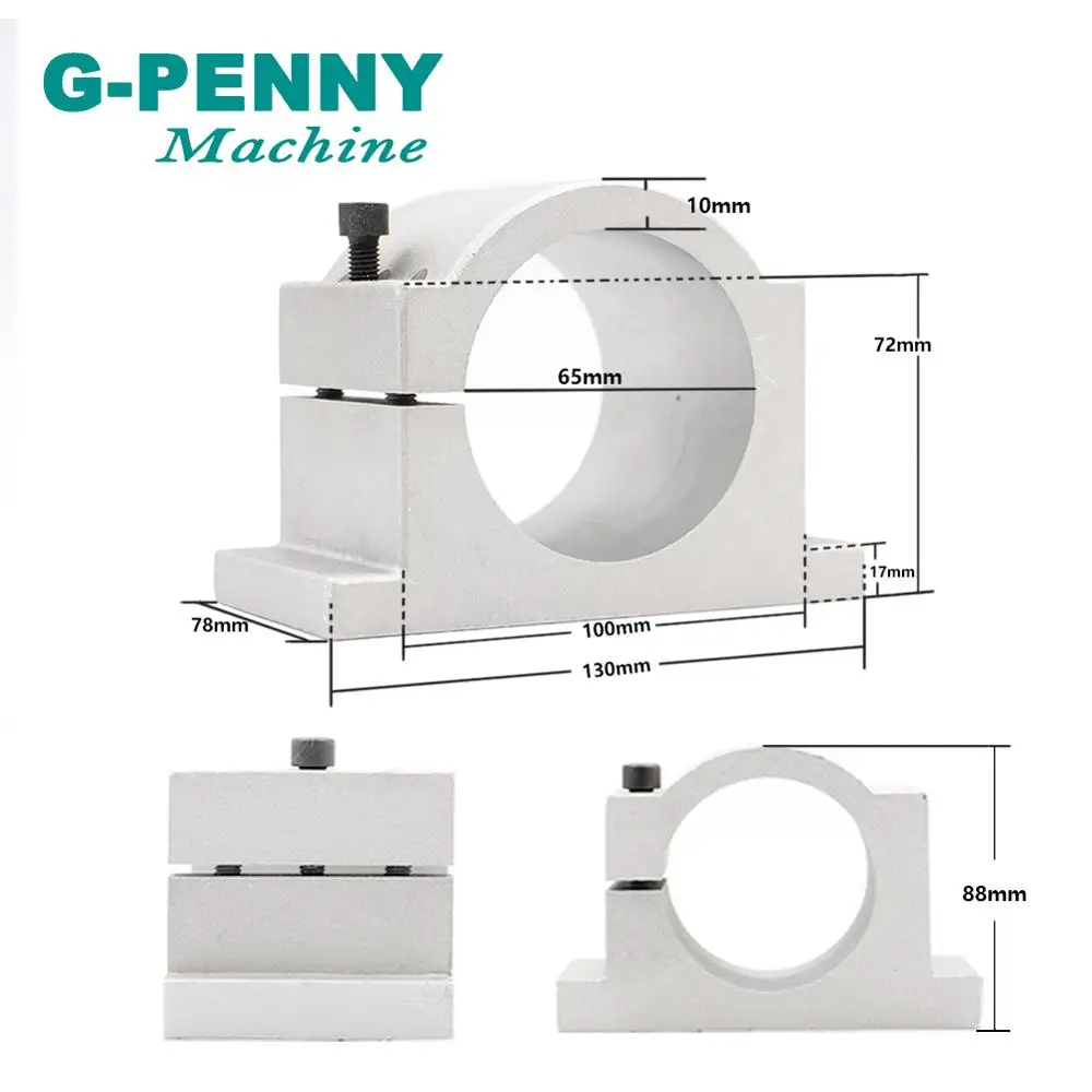 G-PENNY машина 800 Вт ER11 водяное охлаждение ЧПУ мотор шпинделя и алюминий 65 мм кронштейн фрезерный крепеж для фрезерного станка с ЧПУ
