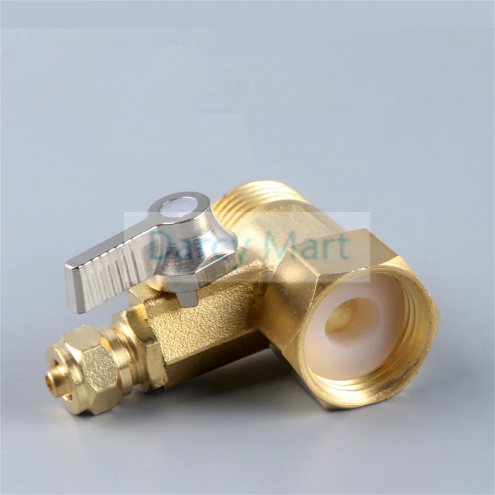 1/2'' To 1/4'' Brass Water Tap RO Feed Ball Valve Faucet Water Filter Reverse Osmosis System for Water Purifier Tap Faucet 3pcs 1 4 inch flow control valve ro reverse osmosis membrane water purifier waste water than the regulator control valve