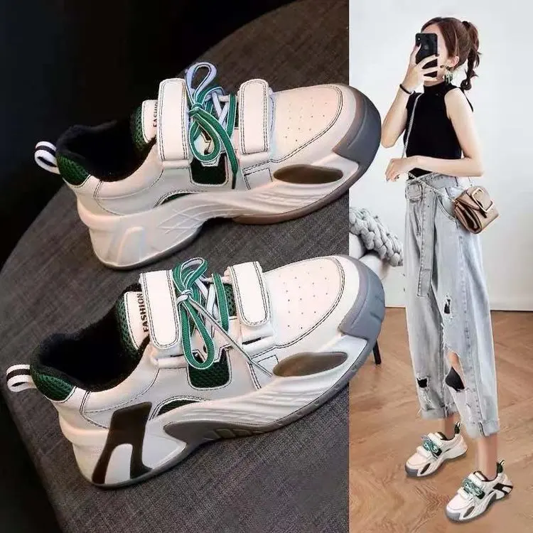 

Туфли женские сетчатые супер огненные, умные дымчатые, универсальная спортивная обувь на платформе, весна