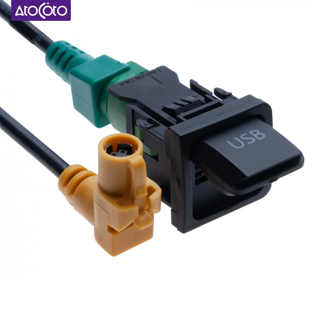 Автомобиль Радио USB переключатель подключения RCD510 жгута проводов RNS315 4 pin кабель
