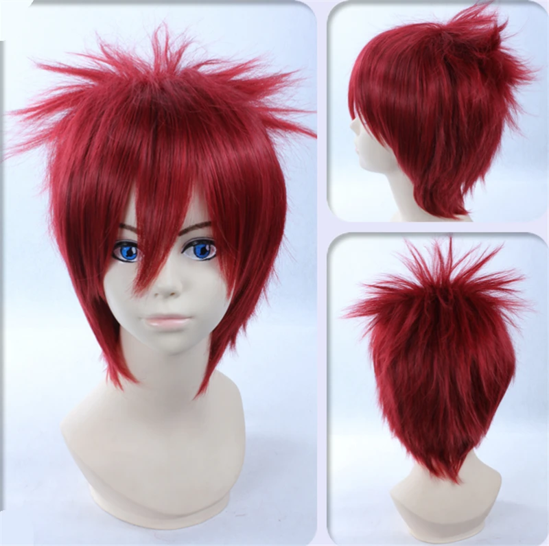 Косплей костюм Наруто акасуна но Сасори из короткого парика с искусственными