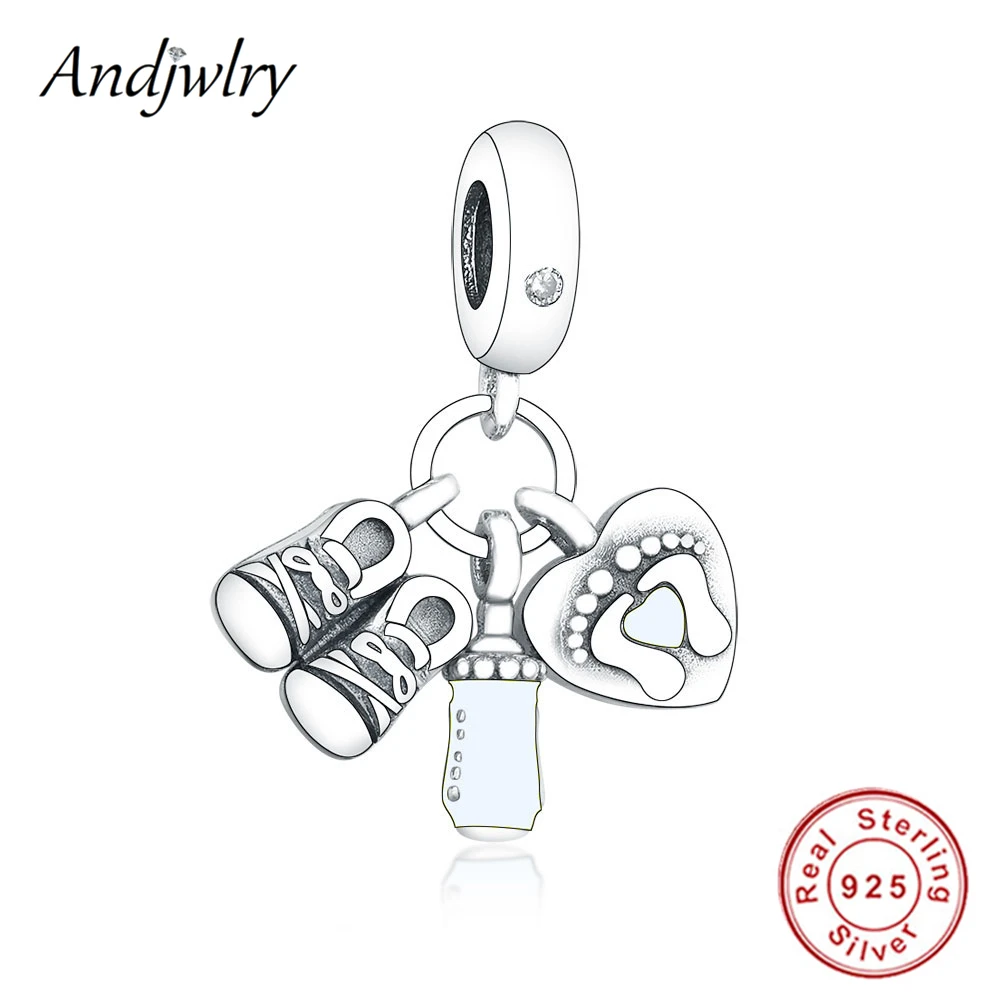 Подходят для оригинального браслета Pandora подвески из настоящего серебра 925 пробы