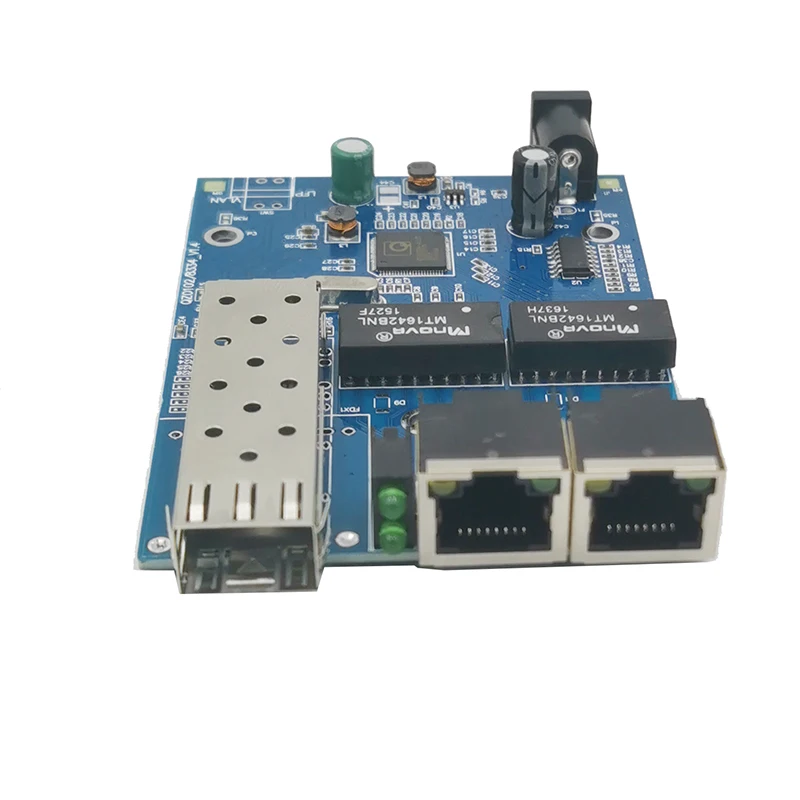 Гигабитный медиаконвертер 10/100/1000 м 1 sfp 2 rj45 волоконно оптический коммутатор Ethernet