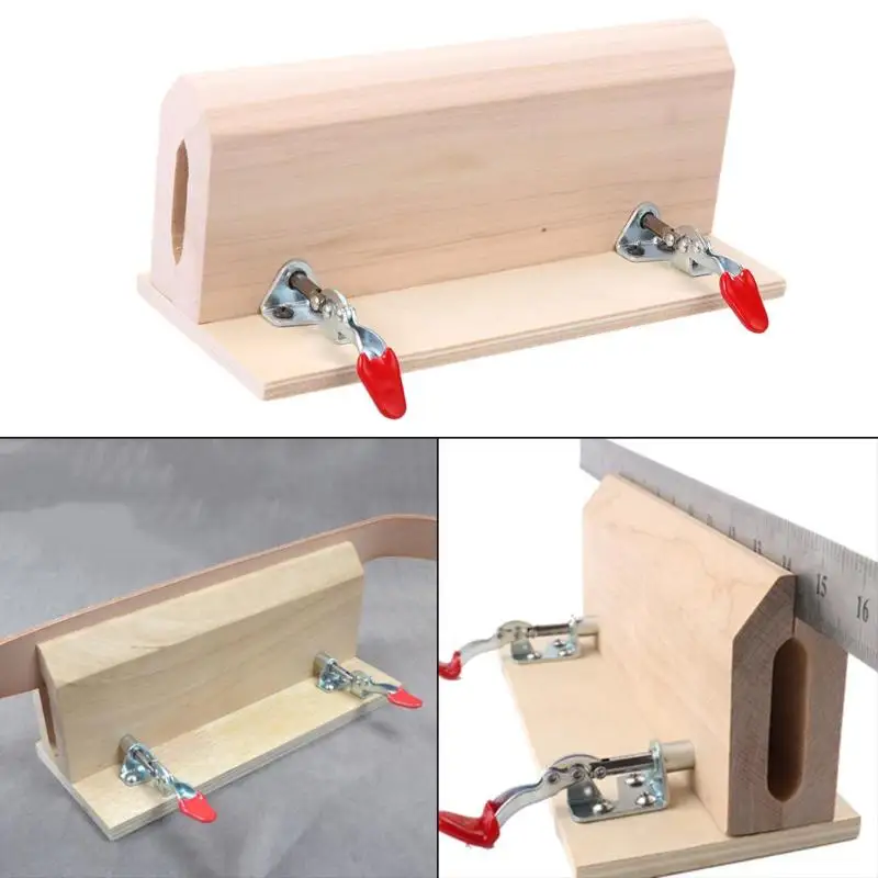 Улучшенная швейная Деревянная Кожа DIY 1 шт. горизонтальный кожный зажим для шитья