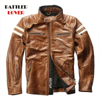 genuine cow leather motorcycle jackets for men 2021 real cowhide riding biker overcoats male autumn motor coats plus size s xxxl