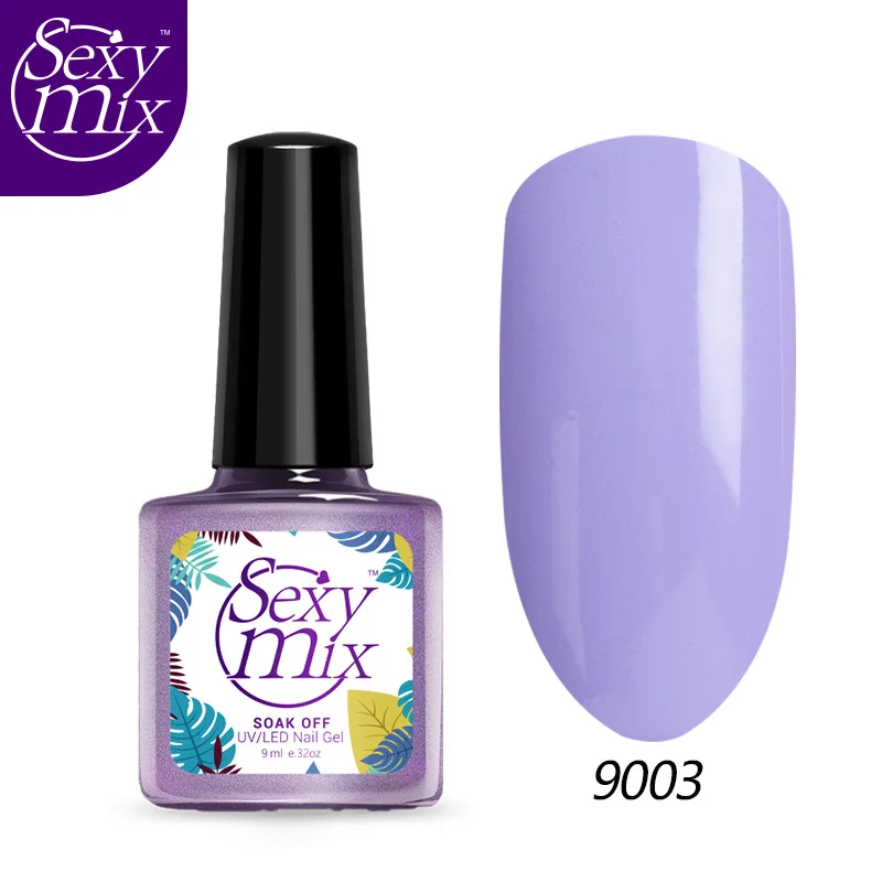 9003 SEXYMIX Блеск УФ-гель для ногтей Полупостоянный розовый цвет светодиодный Гель-лак для ногтей замачиваемый долговечный УФ-гель лак 9 мл - Цвет: 9003