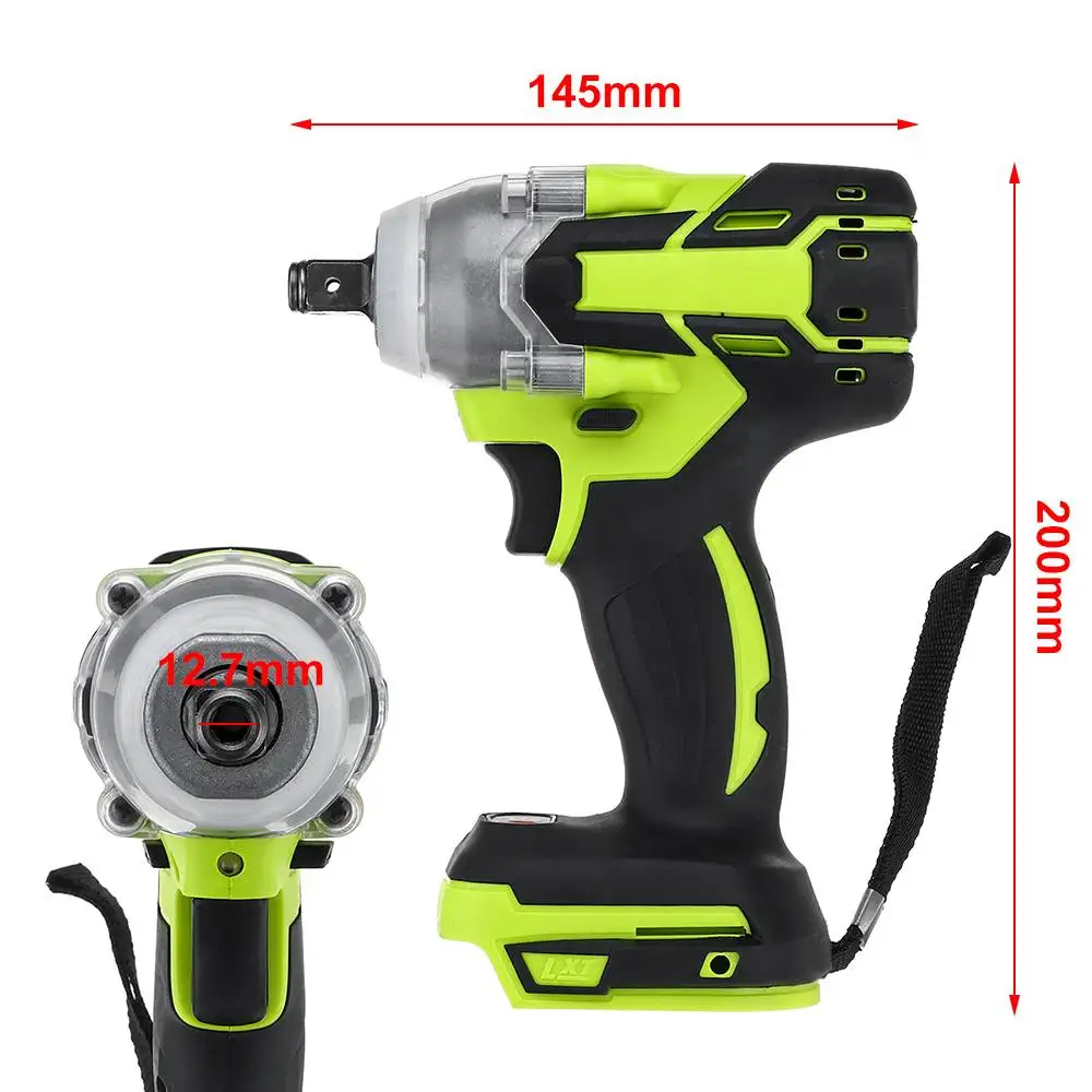 

18V 588N.mElectric Brushless Impact Wrench Cordless 1/2 Socket Wrench Power Tool Electric Wrenches Without Battery&Access