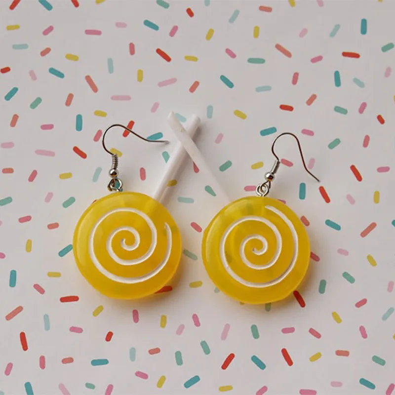 Новинка 2021 серьги-гвоздики в виде леденца украшения | Украшения и аксессуары