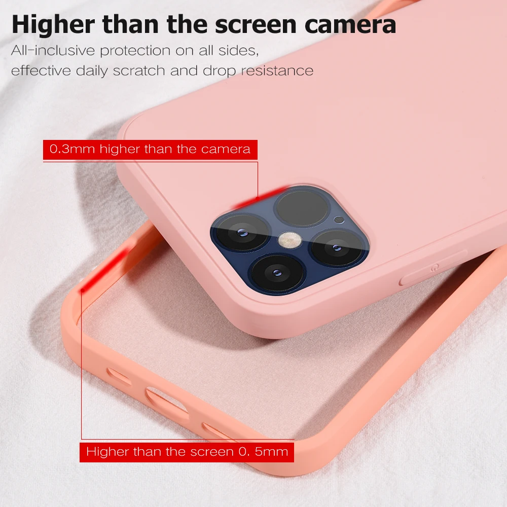 Мягкий ударопрочный чехол для iPhone 12 Pro Max XR XS X Coque Оригинальный жидкий силиконовый