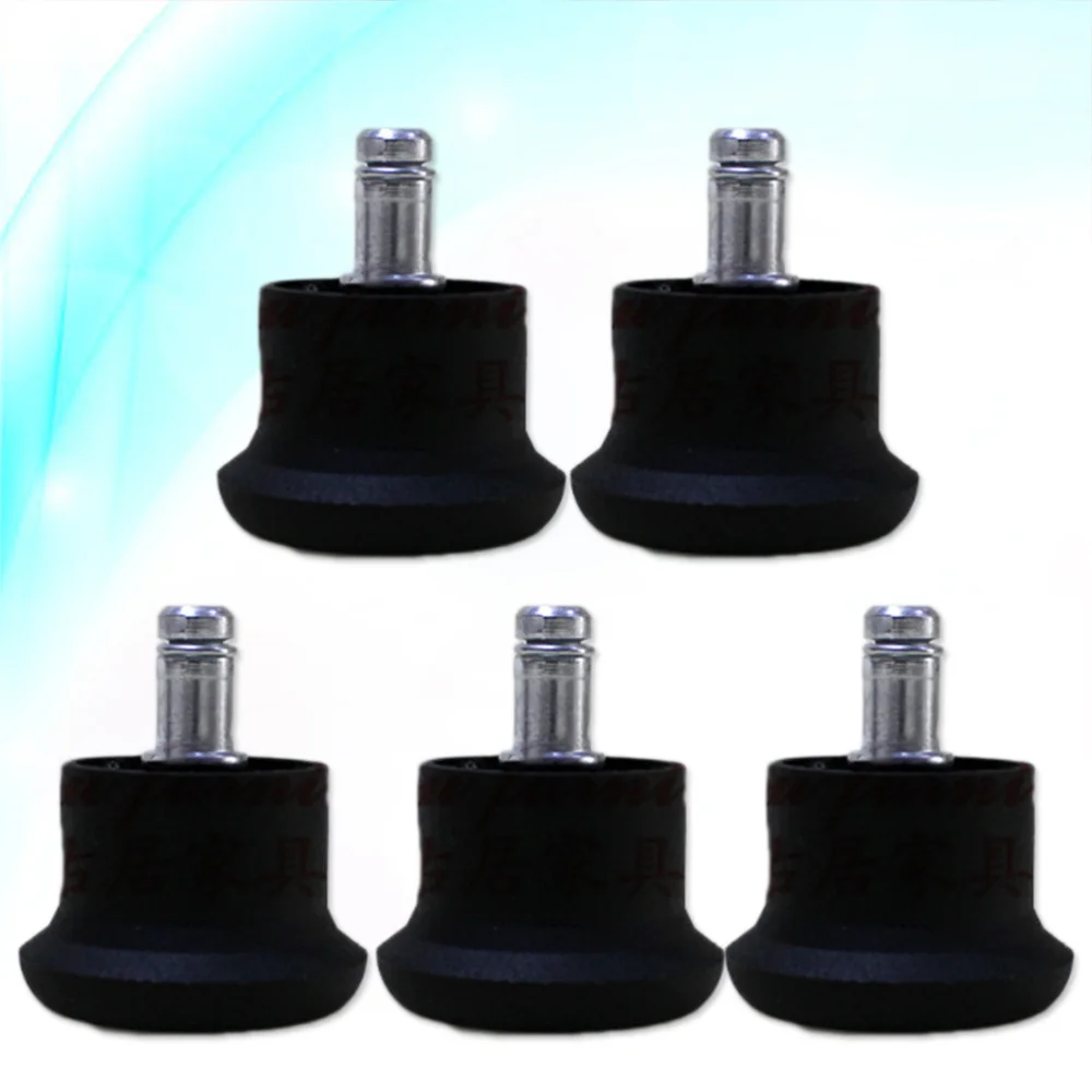 

5pcs Chairs Glide Castors Glides Replacement Furniture Floor Gliders for Office Home(Black)