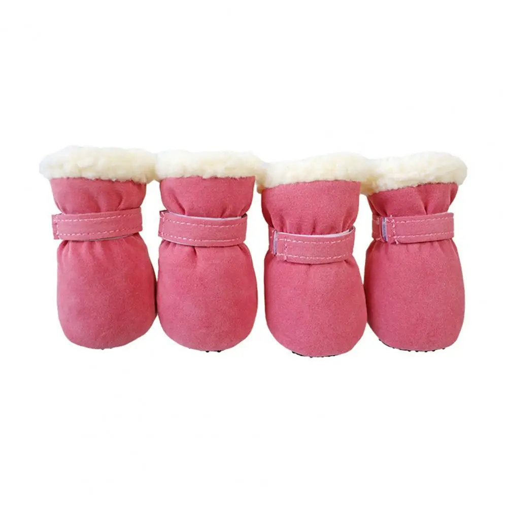 

Pretty Dog Shoes Middle Tube Firm Fashion Pet Dogs Sneakers Dog Boots Pet Shoes 4Pcs