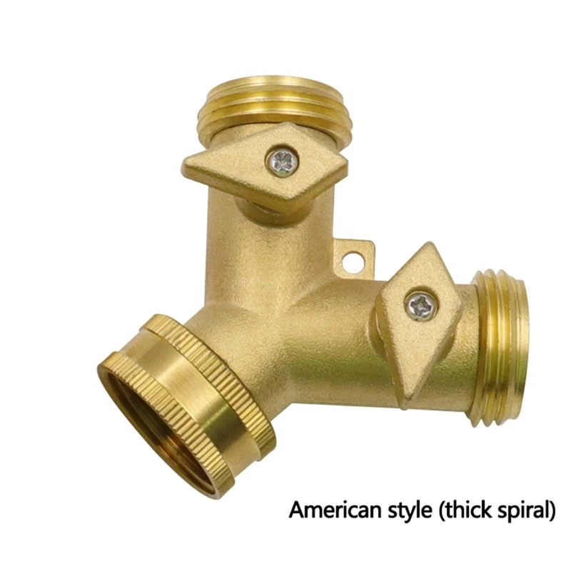 

Y-Type 2 Way Diverter Valves Faucet Splitter Connector Garden Outlet Hose A9LB