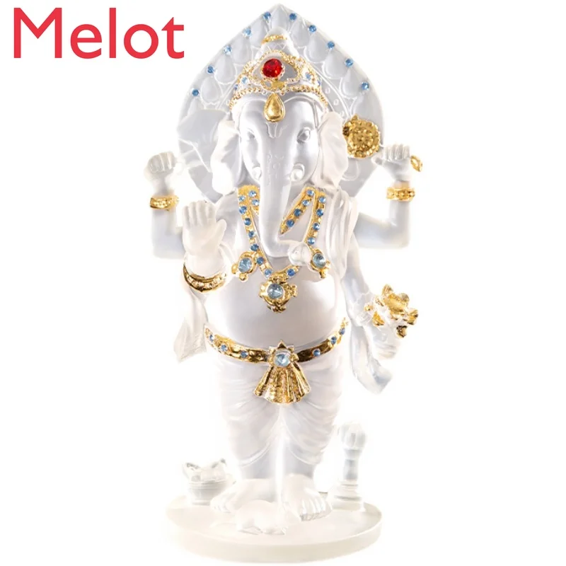 

Southeast Asia Lucky Trunk God Ornaments Living Room Entrance Desktop Home Protection Amulet Feng Shui Elephant Home Ornament