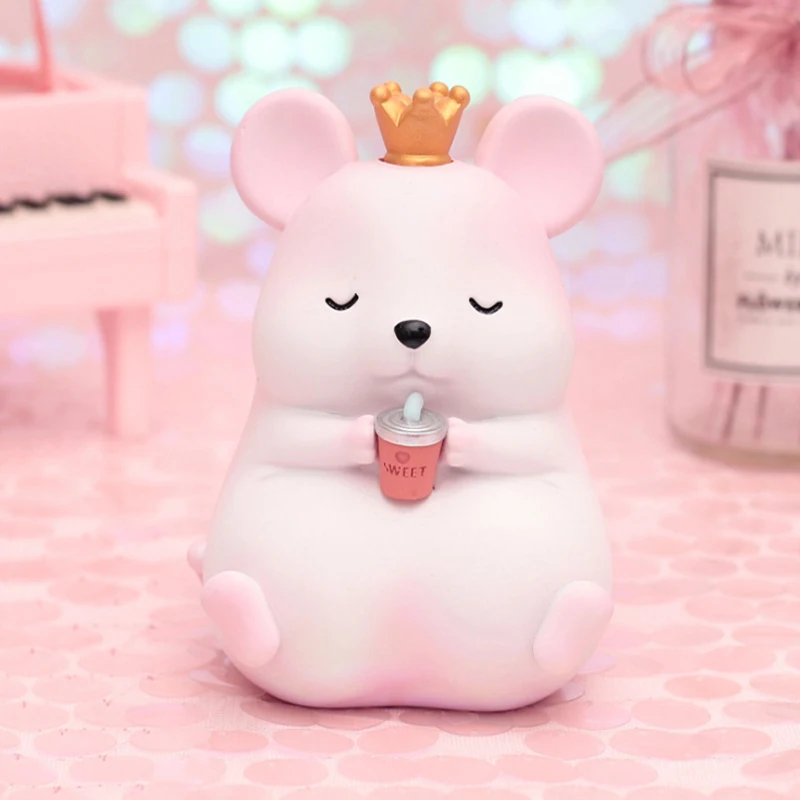 Креативная Милая копилка для домашних животных пухлая крыса полимерные