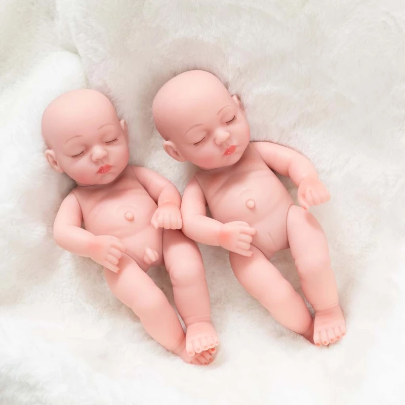 

25cm Lovely Simulation Dolls Soft Vinyl Open/Close Eyes Rebirth Doll with Clothes Hat Babies Toy Children Birthday Gift